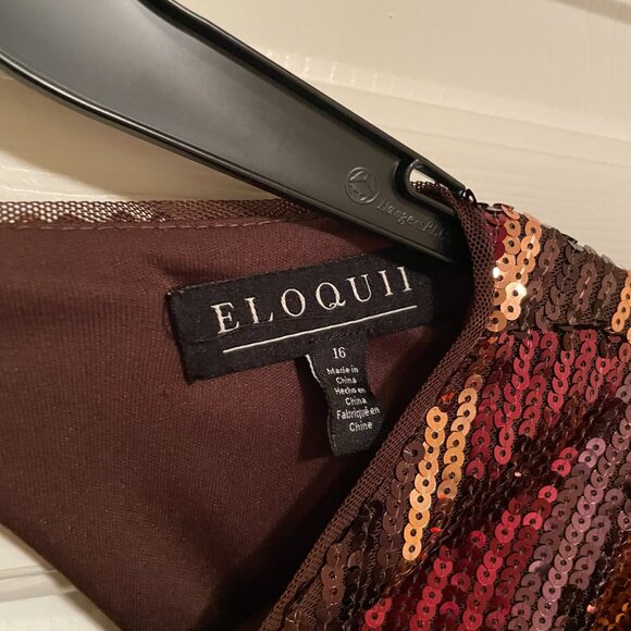 eloquii sequin dress with puffed sleeves - Picture 6 of 9